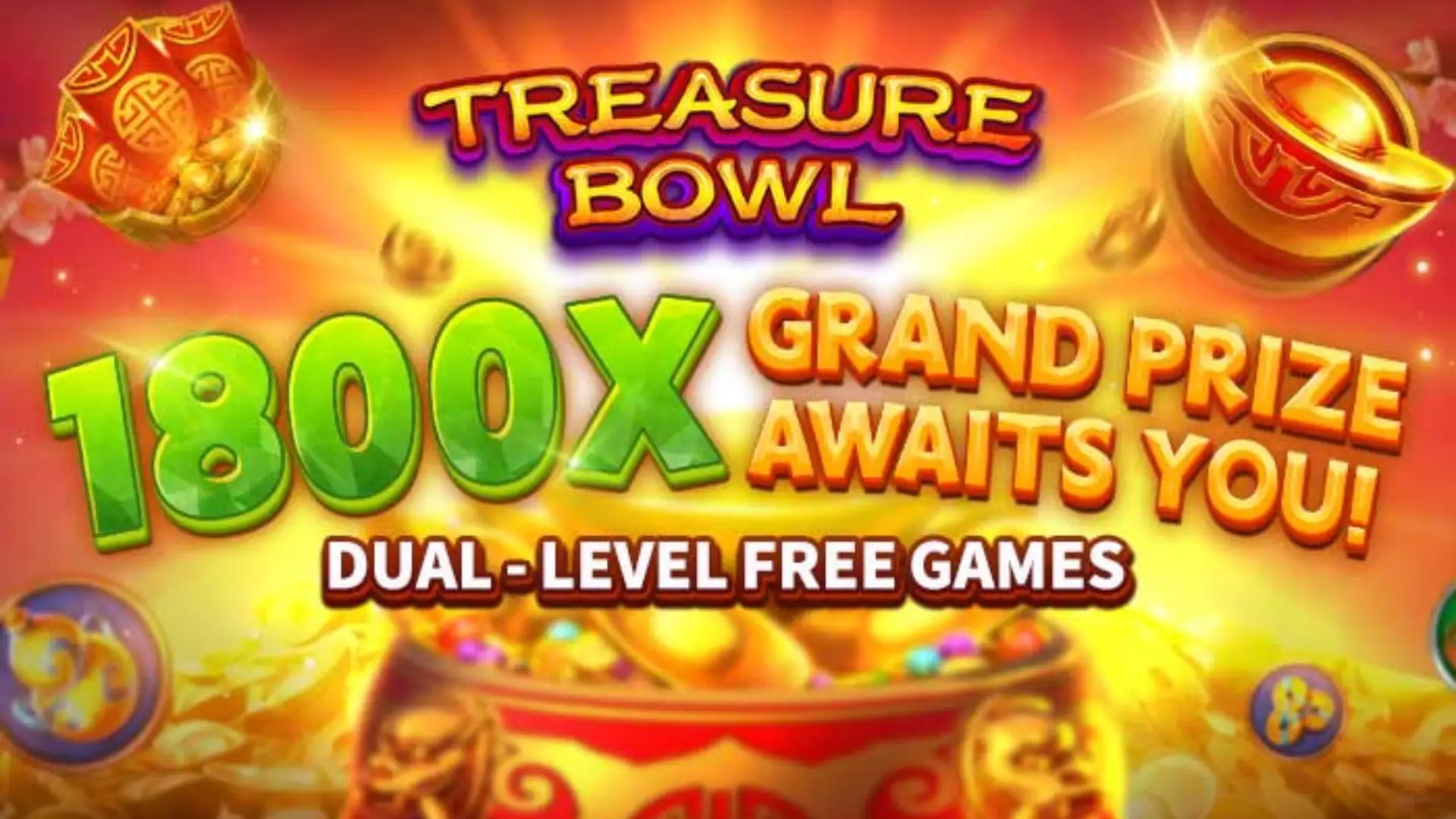 Multiplicadores Treasure Bowl xwin - 7777x Máximo com Tigela Dourada